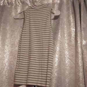 Small grey and white stripped tank top